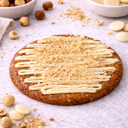 Galleta chocolate blanco y avellanas sin azucar