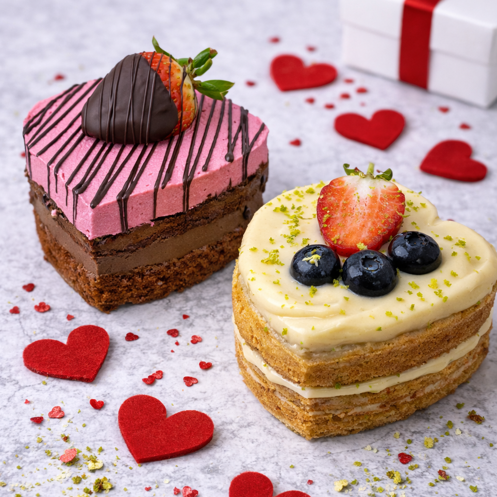 Tartas saludables para San Valentin